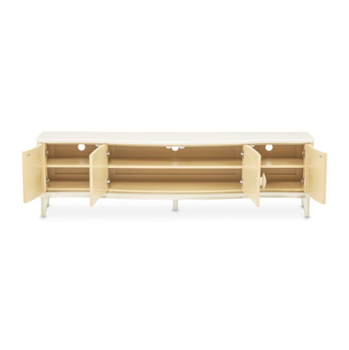 AICO Furniture Camellia Field Media Cabinet in Caramel - Bargain Furniture (Detroit, MI)