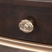 AICO Furniture Camellia Field Oval Cocktail Table in Warm Pecan - Bargain Furniture (Detroit, MI)