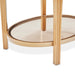 AICO Furniture Camellia Field End Table in Warm Pecan - Bargain Furniture (Detroit, MI)