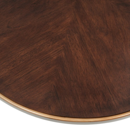 AICO Furniture Camellia Field Cocktail Table in Warm Pecan - Bargain Furniture (Detroit, MI)