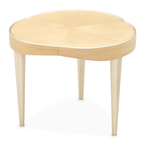 AICO Furniture Camellia Field End Table in Caramel - Bargain Furniture (Detroit, MI)