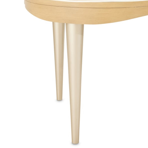 AICO Furniture Camellia Field End Table in Caramel - Bargain Furniture (Detroit, MI)