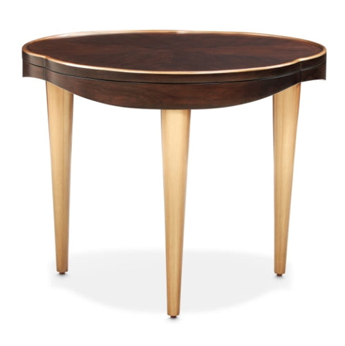 AICO Furniture Camellia Field End Table in Warm Pecan - Bargain Furniture (Detroit, MI)