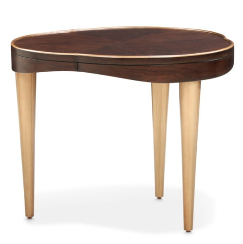 AICO Furniture Camellia Field End Table in Warm Pecan - Bargain Furniture (Detroit, MI)