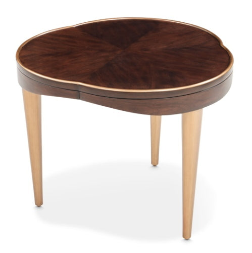 AICO Furniture Camellia Field End Table in Warm Pecan - Bargain Furniture (Detroit, MI)