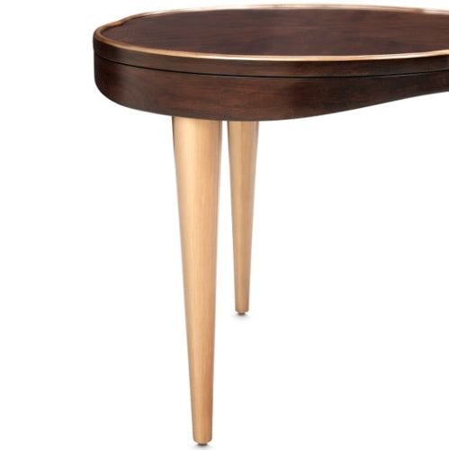 AICO Furniture Camellia Field End Table in Warm Pecan - Bargain Furniture (Detroit, MI)
