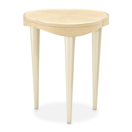 AICO Furniture Camellia Field Chairside Table in Caramel - Bargain Furniture (Detroit, MI)