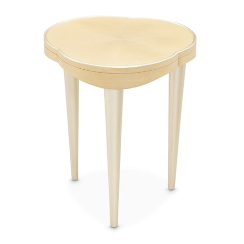 AICO Furniture Camellia Field Chairside Table in Caramel - Bargain Furniture (Detroit, MI)