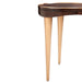 AICO Furniture Camellia Field Chairside Table in Warm Pecan - Bargain Furniture (Detroit, MI)
