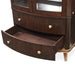 AICO Furniture Camellia Field Display Cabinet in Warm Pecan - Bargain Furniture (Detroit, MI)