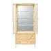 AICO Furniture Camellia Field Display Cabinet in Caramel - Bargain Furniture (Detroit, MI)