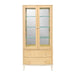AICO Furniture Camellia Field Display Cabinet in Caramel - Bargain Furniture (Detroit, MI)