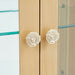 AICO Furniture Camellia Field Display Cabinet in Caramel - Bargain Furniture (Detroit, MI)