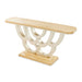 AICO Furniture Camellia Field Console Table in Caramel - Bargain Furniture (Detroit, MI)
