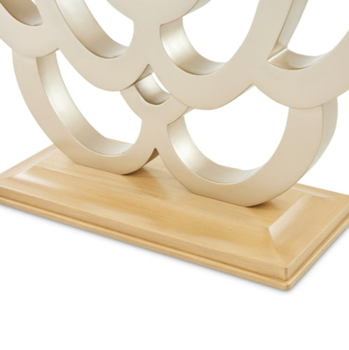 AICO Furniture Camellia Field Console Table in Caramel - Bargain Furniture (Detroit, MI)
