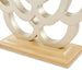 AICO Furniture Camellia Field Console Table in Caramel - Bargain Furniture (Detroit, MI)