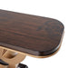AICO Furniture Camellia Field Console Table in Warm Pecan - Bargain Furniture (Detroit, MI)