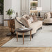 AICO Furniture Camellia Field Console Table in Warm Pecan - Bargain Furniture (Detroit, MI)
