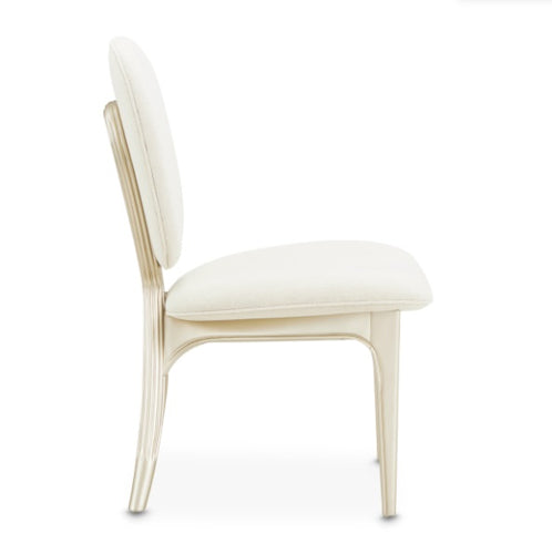 AICO Furniture Camellia Field Vanity Chair in Caramel - Bargain Furniture (Detroit, MI)
