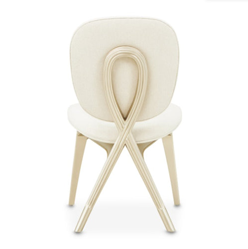 AICO Furniture Camellia Field Vanity Chair in Caramel - Bargain Furniture (Detroit, MI)