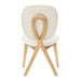 AICO Furniture Camellia Field Vanity Chair in Warm Pecan - Bargain Furniture (Detroit, MI)