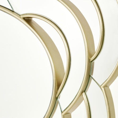 AICO Furniture Camellia Field Wall Mirror in Warm Pecan - Bargain Furniture (Detroit, MI)