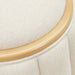 AICO Furniture Camellia Field Round Bench in Caramel - Bargain Furniture (Detroit, MI)