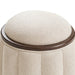AICO Furniture Camellia Field Round Bench in Warm Pecan - Bargain Furniture (Detroit, MI)