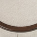 AICO Furniture Camellia Field Round Bench in Warm Pecan - Bargain Furniture (Detroit, MI)