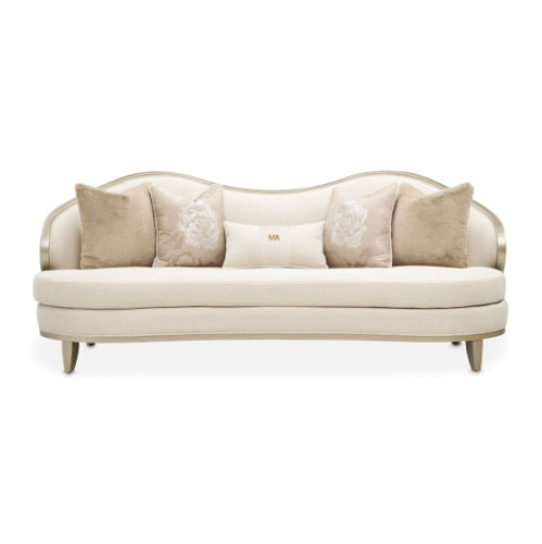 AICO Furniture Camellia Field Sofa Cornsilk in Caramel - Bargain Furniture (Detroit, MI)