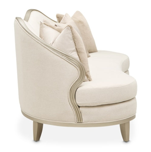 AICO Furniture Camellia Field Sofa Cornsilk in Caramel - Bargain Furniture (Detroit, MI)