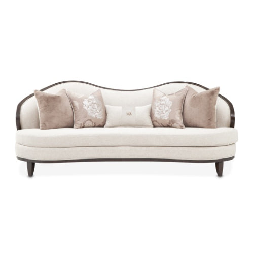 AICO Furniture Camellia Field Sofa in Warm Pecan - Bargain Furniture (Detroit, MI)
