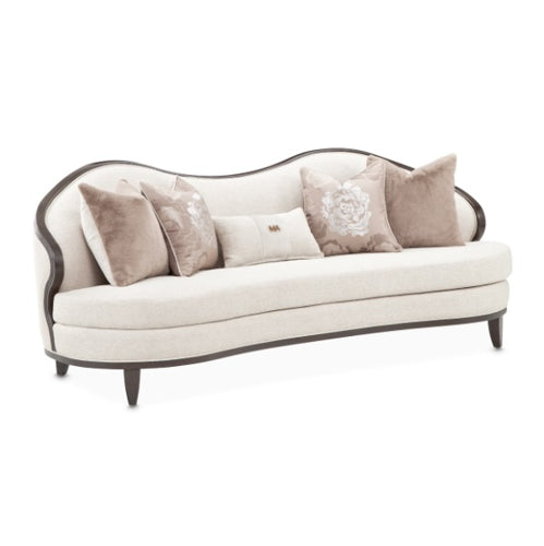 AICO Furniture Camellia Field Sofa in Warm Pecan - Bargain Furniture (Detroit, MI)