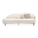 AICO Furniture Camellia Field Asymmetrical Sofa in Caramel - Bargain Furniture (Detroit, MI)