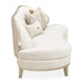 AICO Furniture Camellia Field Asymmetrical Sofa in Caramel - Bargain Furniture (Detroit, MI)
