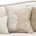 AICO Furniture Camellia Field Asymmetrical Sofa in Caramel - Bargain Furniture (Detroit, MI)