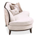 AICO Furniture Camellia Field Asymmetrical Sofa in Warm Pecan - Bargain Furniture (Detroit, MI)