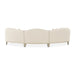 AICO Furniture Camellia Field RAF Loveseat Linen in Caramel - Bargain Furniture (Detroit, MI)