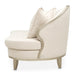 AICO Furniture Camellia Field RAF Loveseat Linen in Caramel - Bargain Furniture (Detroit, MI)