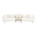AICO Furniture Camellia Field Armless Chair Linen in Caramel image
