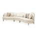 AICO Furniture Camellia Field LAF Loveseat Linen in Caramel - Bargain Furniture (Detroit, MI)