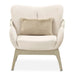 AICO Furniture Camellia Field Accent Chair Ivory in Caramel - Bargain Furniture (Detroit, MI)