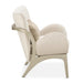 AICO Furniture Camellia Field Accent Chair Ivory in Caramel - Bargain Furniture (Detroit, MI)