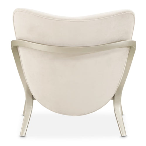 AICO Furniture Camellia Field Accent Chair Ivory in Caramel - Bargain Furniture (Detroit, MI)