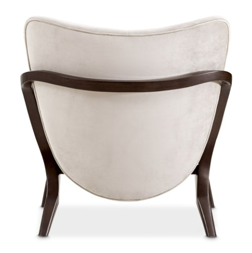 AICO Furniture Camellia Field Accent Chair Porchini in Warm Pecan - Bargain Furniture (Detroit, MI)
