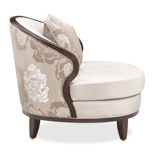 AICO Furniture Camellia Field Matching Chair in Warm Pecan - Bargain Furniture (Detroit, MI)