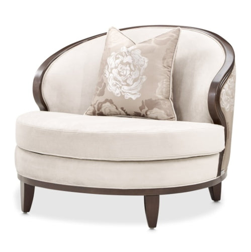 AICO Furniture Camellia Field Matching Chair in Warm Pecan - Bargain Furniture (Detroit, MI)