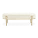 AICO Furniture Camellia Field Bench in Caramel - Bargain Furniture (Detroit, MI)