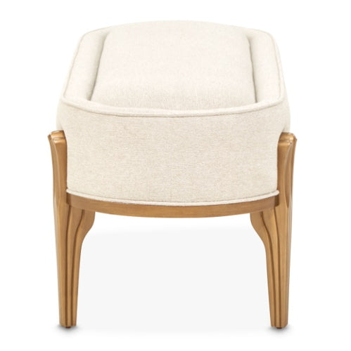 AICO Furniture Camellia Field Bench in Warm Pecan - Bargain Furniture (Detroit, MI)