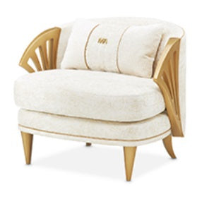 AICO Furniture La Terrazza Accent Chair Starlight in Light Champagne image